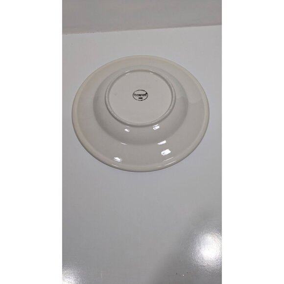 Syracuse Cascade Flint White Ceramic Pasta Dinner Plate 12 inch - Picture 8 of 9